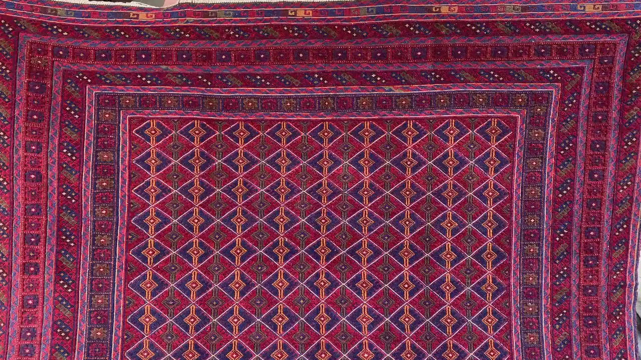 6x9 Ft Amazing Red Blue kilim Rug, Afghan Hand knotted Wool kilim Rug, Good Quality kilim Rug, Home Decor Rug, Bedroom Rug, Living Room Rug.