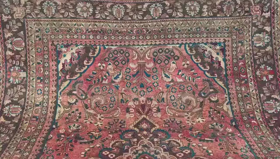 10x13 Antique Handmade Afghan Wool Caucasian design Rug