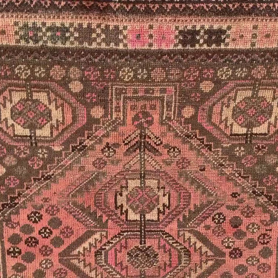 4x5 Ft Antique Caucasian Rug, Afghan Handmade Rug, Low Pile Rug, Oriental Vintage Rug, Turkmen Tribal Rug, Bedroom Rug, Kitchen Hallway Rug.