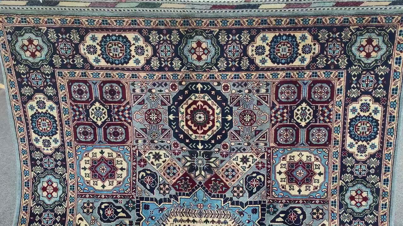 Amazing Mamluk Rug 5x7 Ft Afghan Hand Knotted Rug, High Quality Mamluk Rug, Oriental Wool Rug, Home Decor Rug, Bedroom Rug, Living Room Rug.