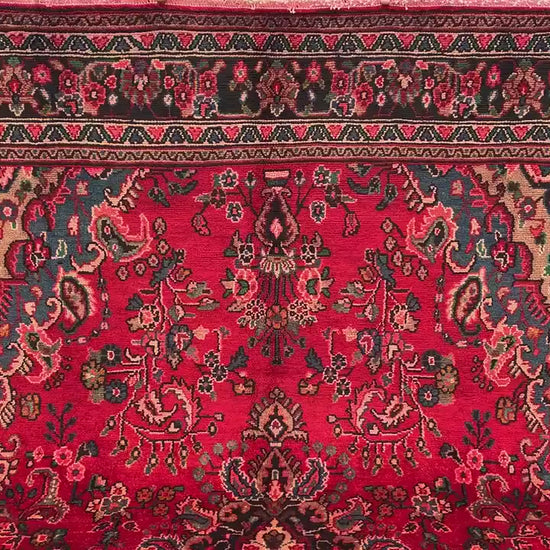 Vintage Caucasian design Rug, Hand knotted Wool Rug, Afghan Geometric Rug, Turkmen Tribal Rug, Oriental Rug Dining Room Living Room Rug 7x10