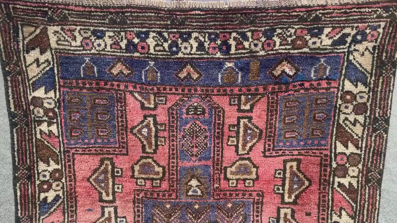 3x4 Ft Antique Rug, Pictorial Rug, Afghan Hand Knotted Rug, Oriental Wool Rug, Vintage Rug, Best for Kids Room Rug, Bedroom Rug, Office Rug.