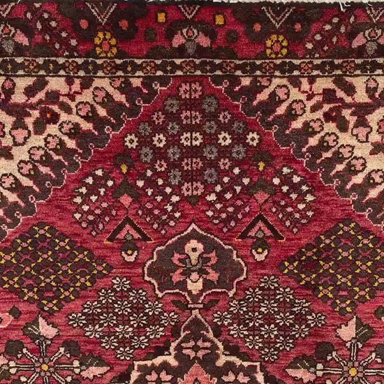 One of a kind Antique Rug, 4x6 Ft Afghan Hand Knotted Wool Rug, Vintage Geometric design Rug, Oriental Turkmen Tribal Rug, Living Room Rug.
