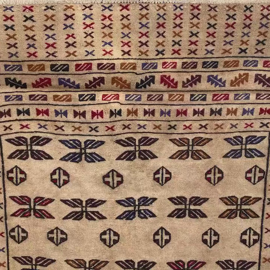 4x7 Antique Soumak kilim Rug, Afghan Handmade Vintage kilim Rug, Turkmen Soumak Rug, Oriental Wool Rug, Wall Decor Rug, Bedroom Hallway Rug.