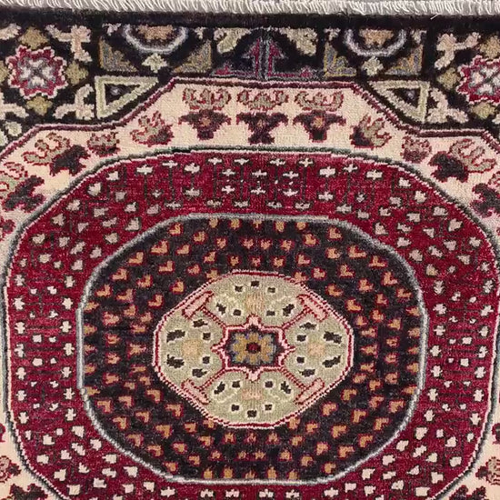 Black Chobi Rug 3x5 ft Handmade Afghan Rug Ersari design Rug, Oriental Wool Area Rug Natural dyes Rug, Bedroom Rug Kitchen Rug Entryway Rug.