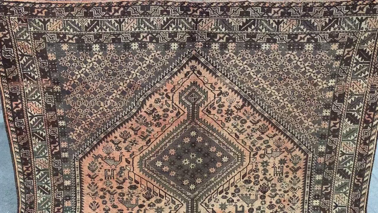 7x10 Ft Antique Caucasian Rug, Hand knotted Wool Rug, Vintage Afghan Rug, Tribal Oriental Rug, Home Decor Rug, Bedroom Rug, Living Room Rug.