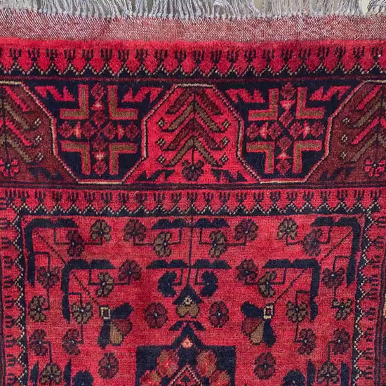 3x5 Ft Vintage Bukhara Rug, Afghan Handmade Wool Rug, Khal Muhammadi Rug, Oriental Rug, Home Decor Rug, Rugs for Bedroom Kitchen Hallway Rug