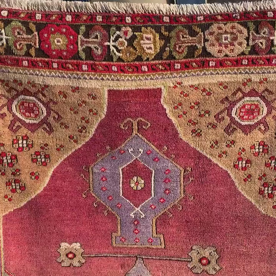 4x7 Ft Amazing Vintage Rug, Afghan Hand Knotted Rug, Geometric Area Rug, Low Pile Rug, Best for Living Room Bedroom Rug, Good Quality Rug.