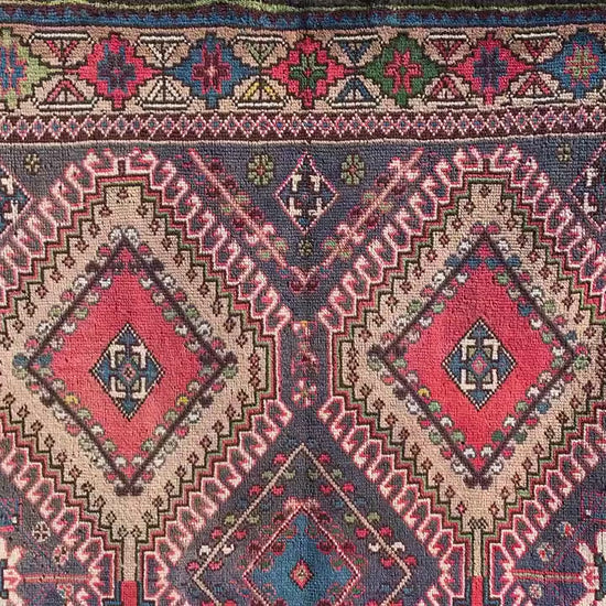 5x9 Ft Amazing Antique Rug, Afghan Handmade Wool Rug, Caucasian design Rug, Geometric Area Rug, Oriental Wool Rug, Bedroom Living Room Rug.