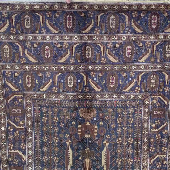 Antique Baluchi Rug 7x10 Ft Afghan Hand Knotted Wool Rug, One of s kind Vintage Rug, Oriental Rug, Tribal Rug, Bedroom Rug, Living Room Rug.