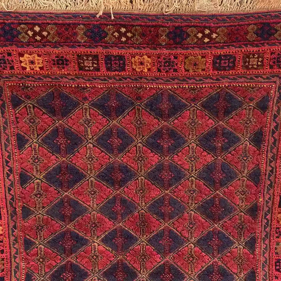 3x4 Ft Natural Hand Knotted kilim Rug, Afghan kilim Rug, Oriental Wool kilim Rug, Red Navy Blue kilim Rug, Home Decor Rug, Bedroom Rug etc.